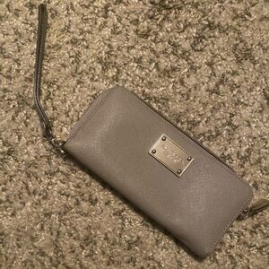 Michael Kors Charcoal Wristlet Wallet